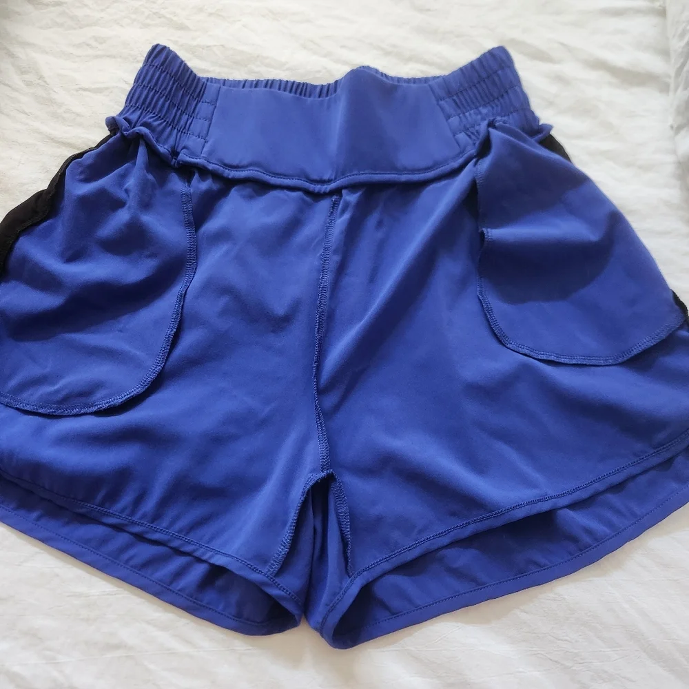 P'TULA Flow Running Shorts Persian Blue Sz Medium - Picture 10 of 10